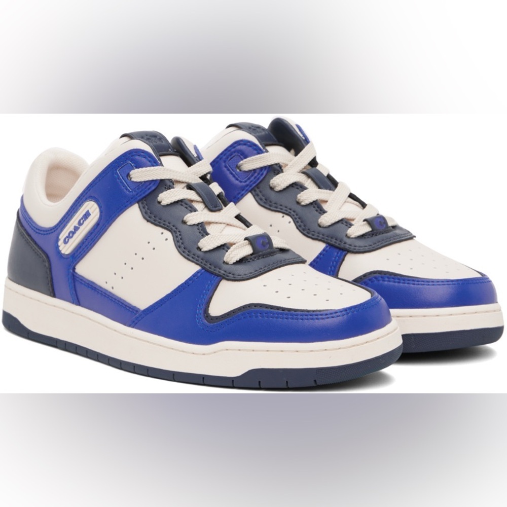 COACH - Lowtop C21 Leather Sneaker - Blue Fin - Men’s Size 12 - NWT